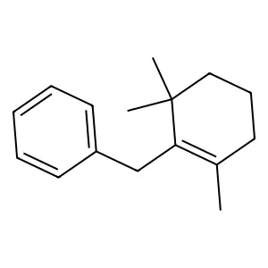 [(2,6,6-Trimethylcyclohex-1-en-1-yl)methyl]benzene structure