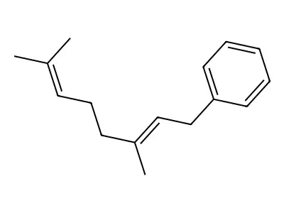 (3,7-Dimethylocta-2,6-dienyl)benzene structure