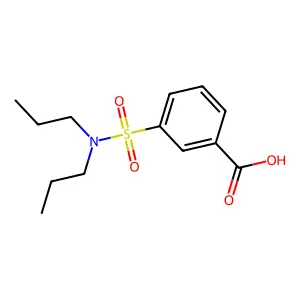 3-(二丙基氨磺酰)苯甲酸 structure