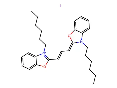 DiOC6(3) iodide structure