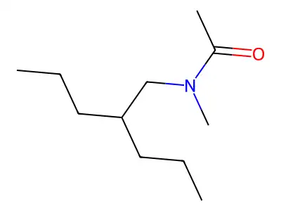 Acetamide, N-methyl-N-(2-propylpentyl)- structure