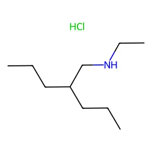 Pentylamine, N-ethyl-2-propyl-, hydrochloride structure