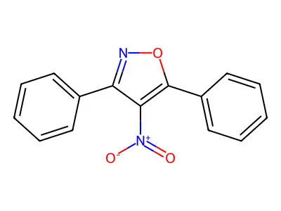 Isoxazole, 4-nitro-3,5-diphenyl- structure