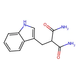 2-(1H-indol-3-ylmethyl)propanediamide structure
