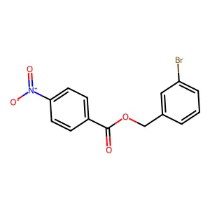 4-Nitrobenzoic acid 3-bromobenzyl ester structure