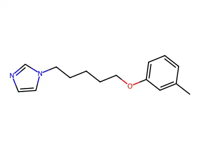 1-[5-(3-Methylphenoxy)pentyl]imidazole structure