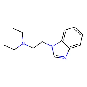 2-(1H-benzimidazol-1-yl)-N,N-diethylethanamine structure