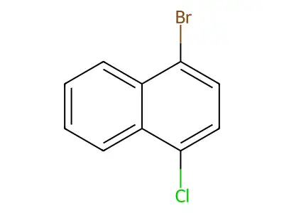 1-Bromo-4-chloronaphthalene structure