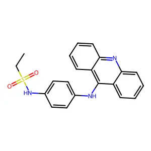 Ethanesulfonanilide, p-(9-acridinylamino)- structure