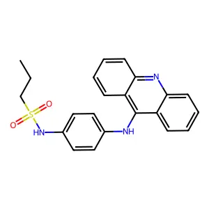Propanesulfonanilide, 4'-(9-acridinylamino)- structure