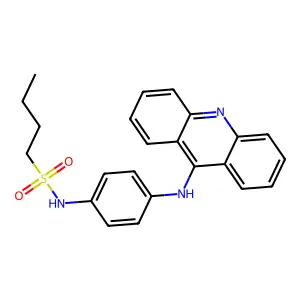 Butanesulfonanilide, 4'-(9-acridinylamino)- structure