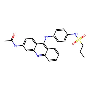 Propanesulfonanilide, 4'-((3-acetamido-9-acridinyl)amino)- structure