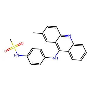 Methanesulfonanilide, 4'-(2-methyl-9-acridinylamino)- structure