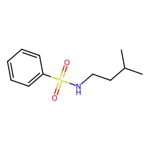 N-(3-methylbutyl)benzenesulfonamide structure