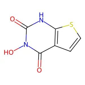 3-hydroxy-1H-thieno[2,3-d]pyrimidine-2,4-dione structure
