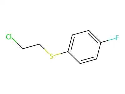 1-[(2-Chloroethyl)thio]-4-fluorobenzene structure