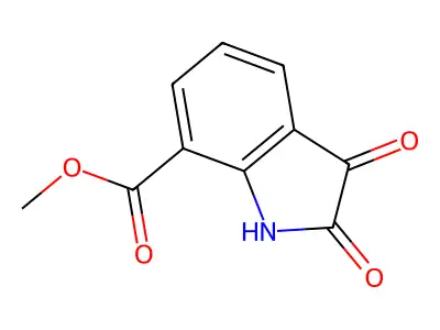 Methyl 2,3-dioxoindoline-7-carboxylate structure