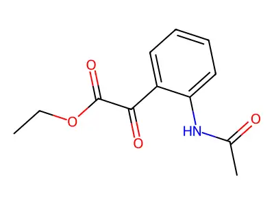 Ethyl 2-(2-acetamidophenyl)-2-oxoacetate structure