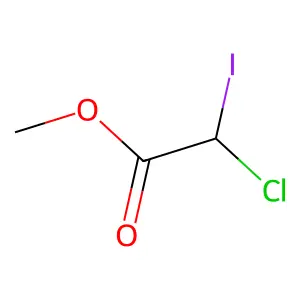 Chloroiodoacetic acid methyl ester structure