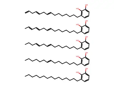 3-(8-Pentadecenyl)-1,2-benzenediol structure