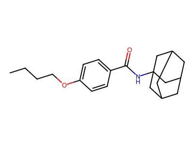 N-(1-adamantyl)-4-butoxybenzamide structure