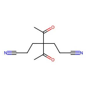 4,4-二乙酰基庚二腈 structure