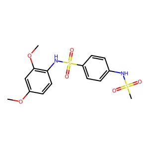 N-(2,4-dimethoxyphenyl)-4-(methanesulfonamido)benzenesulfonamide structure