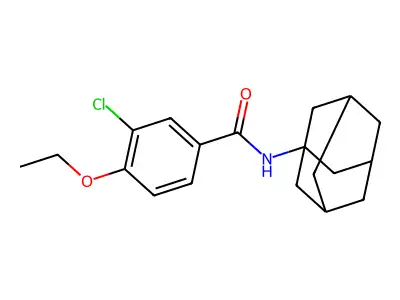 Benzamide, 3-chloro-4-ethoxy-N-tricyclo[3.3.1.13,7]dec-1-yl- structure