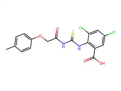 3,5-DICHLORO-2-[[[[ ACETYL]AMINO]THIOXOMETHYL]AMINO]-BENZOICACID structure