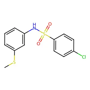 4-chloro-N-[3-(methylsulfanyl)phenyl]benzenesulfonamide structure
