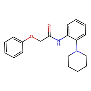 2-phenoxy-N-(2-piperidin-1-ylphenyl)acetamide structure