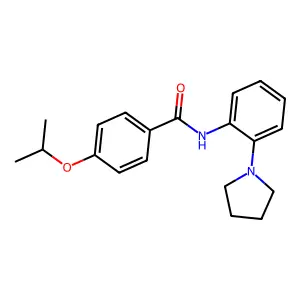 4-propan-2-yloxy-N-(2-pyrrolidin-1-ylphenyl)benzamide structure