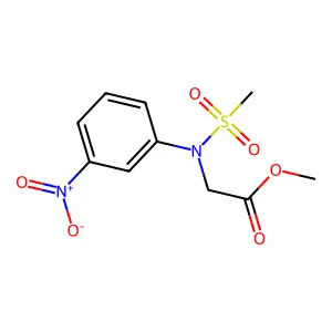 methyl N-(methylsulfonyl)-N-(3-nitrophenyl)glycinate structure