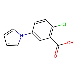 2-chloro-5-(1H-pyrrol-1-yl)benzoic acid structure