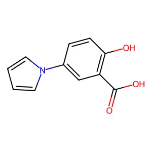 2-Hydroxy-5-(1H-pyrrol-1-yl)benzoic acid structure