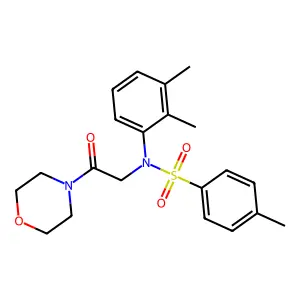 N-(2,3-dimethylphenyl)-4-methyl-N-(2-morpholin-4-yl-2-oxoethyl)benzenesulfonamide structure