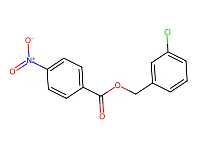 4-Nitrobenzoic acid 3-chlorobenzyl ester structure