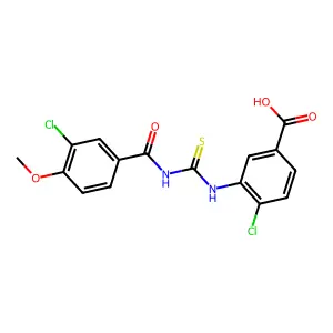 4-CHLORO-3-[[[ AMINO]THIOXOMETHYL]AMINO]-BENZOICACID structure