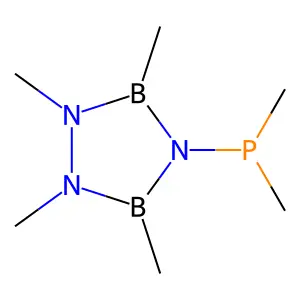 1,2,4,3,5-Triazadiborolidine, 4-(dimethylphosphino)-1,2,3,5-tetramethyl- structure