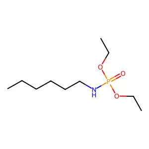 Diethyl hexylphosphoramidate structure