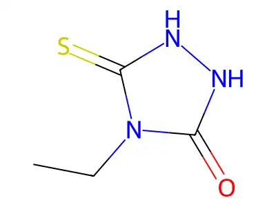 4-ethyl-5-mercapto-4H-1,2,4-triazol-3-ol structure