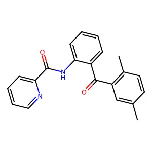 N-[2-(2,5-dimethylbenzoyl)phenyl]pyridine-2-carboxamide structure