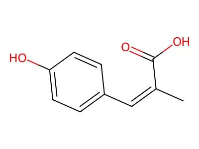 4-羟基-α-甲基肉桂酸 structure