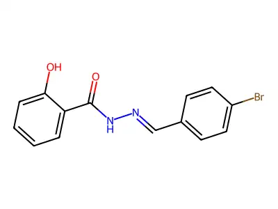 N'-(4-bromobenzylidene)-2-hydroxybenzohydrazide structure