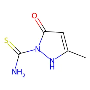 3-methyl-5-oxo-2,5-dihydro-1H-pyrazole-1-carbothioamide structure