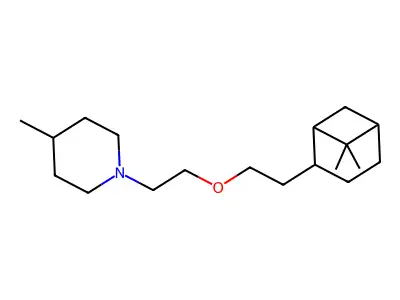 4-Pipecoline, 1-(2-(2-(6,6-dimethyl-2-norpinanyl)ethoxy)ethyl)-, hydrochloride structure