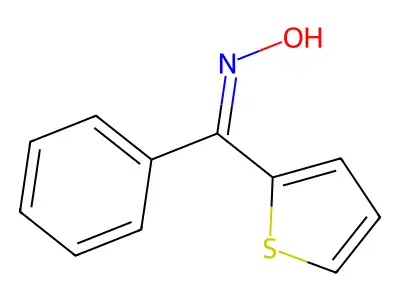 苯基(2-噻吩基)酮肟 structure