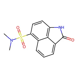 N,N-dimethyl-2-oxo-1,2-dihydrobenzo[cd]indole-6-sulfonamide structure