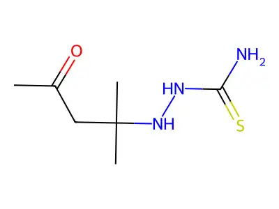 2-(2-Methyl-4-oxo-2-pentanyl)hydrazinecarbothioamide structure