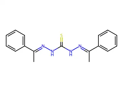 1,3-Bis(1-phenylethylideneamino)thiourea structure